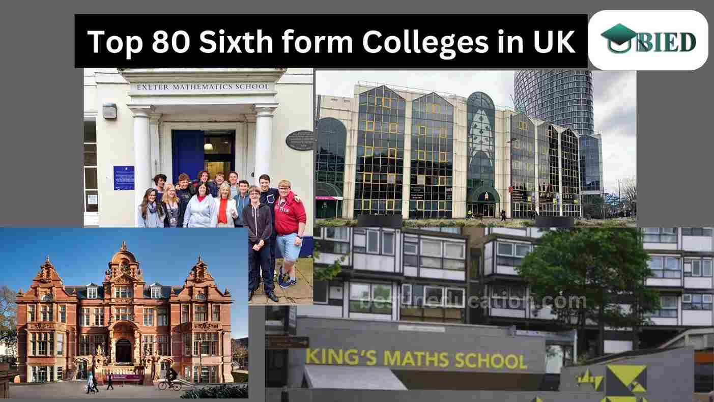 Top 80 Sixth form Colleges in UK