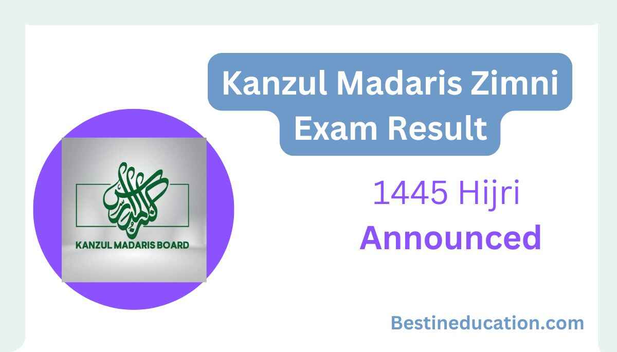 Kanzul Madaris Zimni Exam Result 2024 1445 Hijri Announced