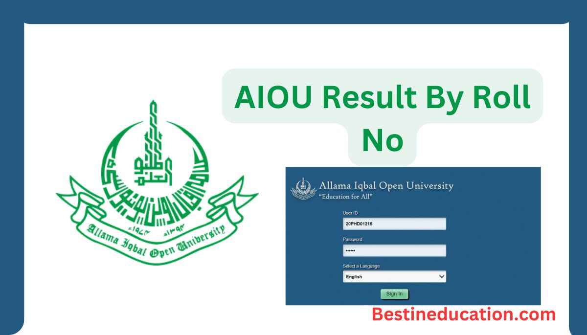 AIOU Result 2024 By Roll No