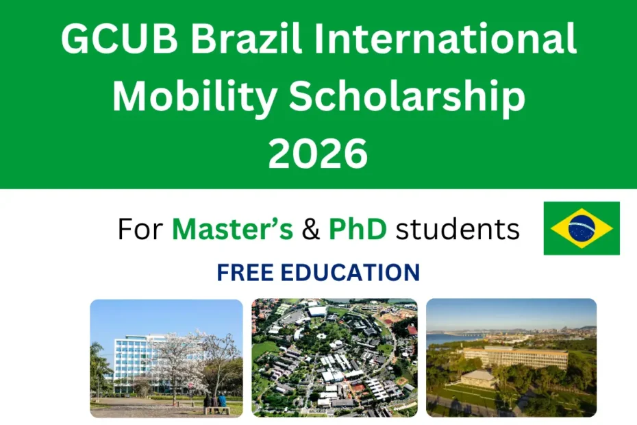 GCUB Brazil International Mobility Scholarship 2026