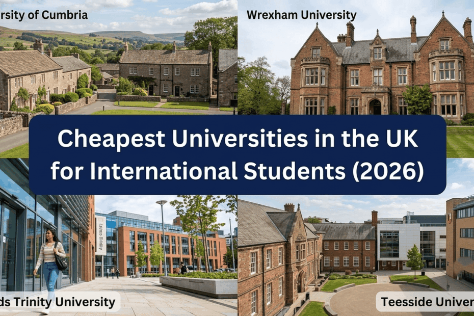 Cheapest Universities in the UK for International Students